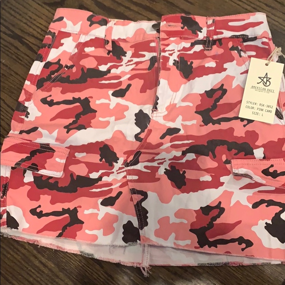 Pink Camo skirt